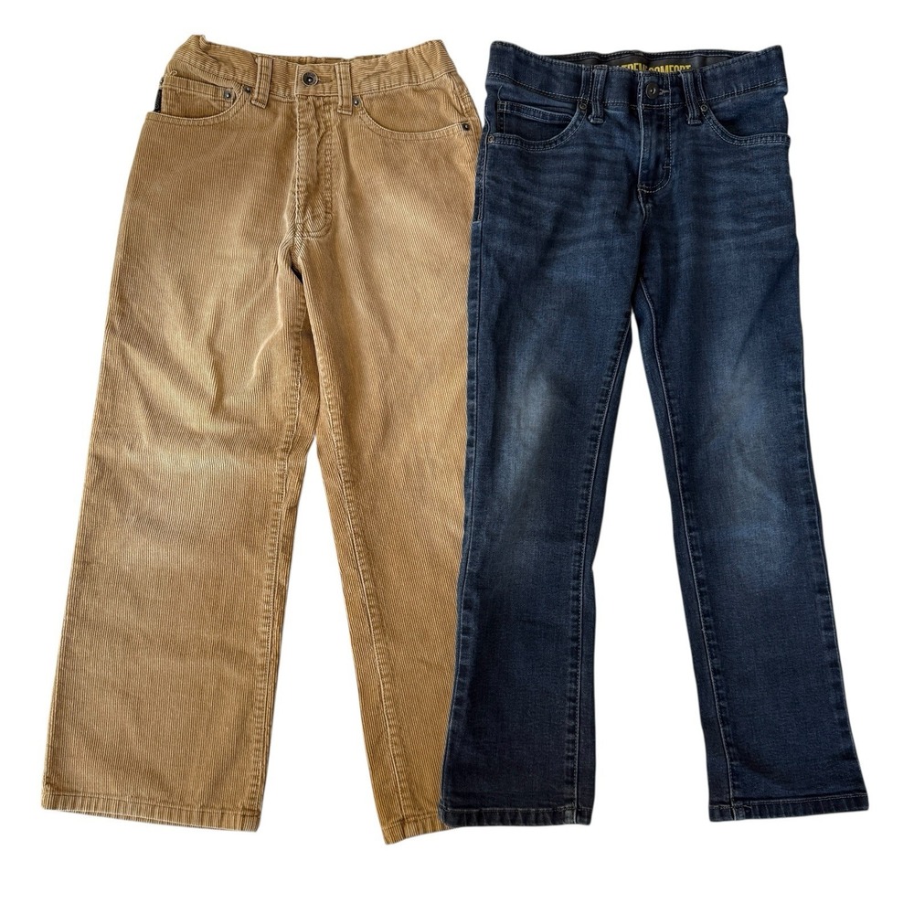 Corduroy and Jeans Set 2 Pairs Urban Pipeline‎ Lee Blue Tan Classic Boys Size 10